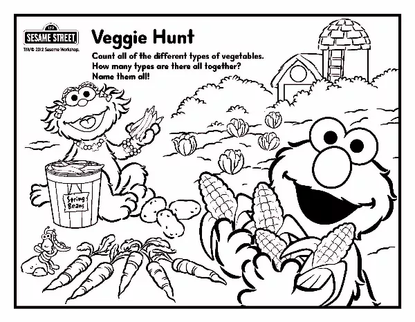 Veggie Hunt Activity Sheet